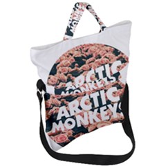 Arctic Monkeys Colorful Fold Over Handle Tote Bag by nate14shop