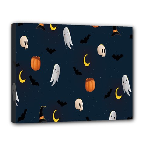 Halloween Canvas 14  X 11  (stretched) by nate14shop