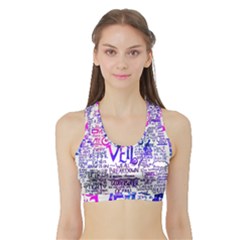 Piere Veil Sports Bra With Border by nate14shop