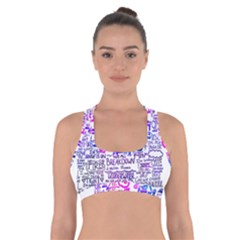 Piere Veil Cross Back Sports Bra by nate14shop