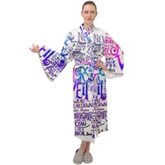 Piere Veil Maxi Velour Kimono by nate14shop