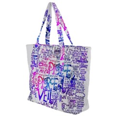 Piere Veil Zip Up Canvas Bag by nate14shop