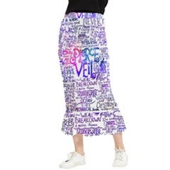 Piere Veil Maxi Fishtail Chiffon Skirt by nate14shop