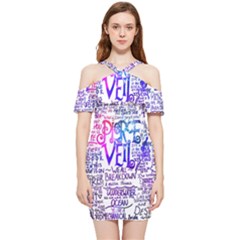 Piere Veil Shoulder Frill Bodycon Summer Dress by nate14shop