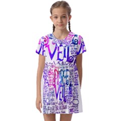 Piere Veil Kids  Asymmetric Collar Dress by nate14shop