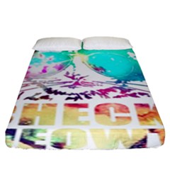 Check Meowt Fitted Sheet (king Size) by nate14shop