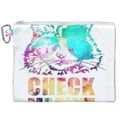 Check Meowt Canvas Cosmetic Bag (xxl) by nate14shop