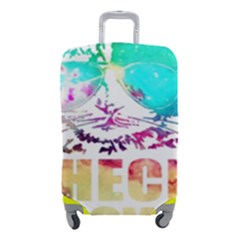 Check Meowt Luggage Cover (small) by nate14shop