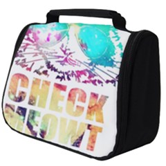 Check Meowt Full Print Travel Pouch (big) by nate14shop