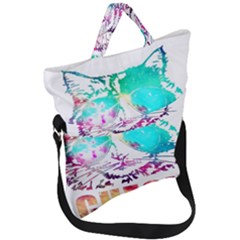 Check Meowt Fold Over Handle Tote Bag by nate14shop