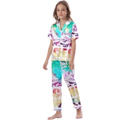 Check Meowt Kids  Satin Short Sleeve Pajamas Set by nate14shop