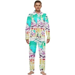 Check Meowt Men s Long Sleeve Velvet Pocket Pajamas Set by nate14shop