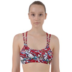 Hello-kitty Line Them Up Sports Bra by nate14shop