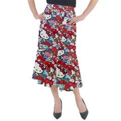 Hello-kitty Midi Mermaid Skirt by nate14shop