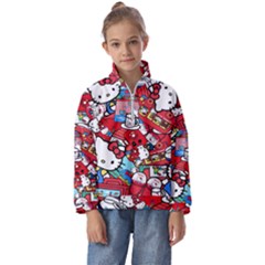 Hello-kitty Kids  Half Zip Hoodie by nate14shop