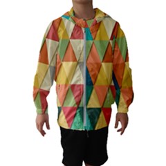 Geometric Kids  Hooded Windbreaker by nate14shop