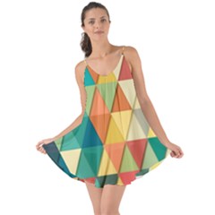 Geometric Love the Sun Cover Up