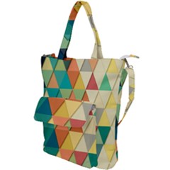 Geometric Shoulder Tote Bag