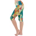 Geometric Lightweight Velour Cropped Yoga Leggings View2