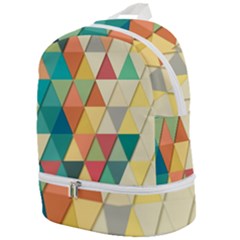 Geometric Zip Bottom Backpack