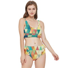 Geometric Frilly Bikini Set by nate14shop