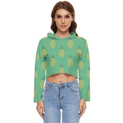 Pineapple Women s Lightweight Cropped Hoodie by nate14shop