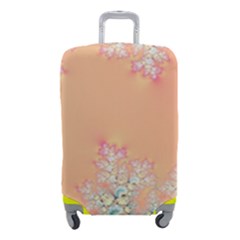 Peach Spring Frost On Flowers Fractal Luggage Cover (small) by Artist4God