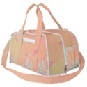 Peach Spring Frost On Flowers Fractal Burner Gym Duffel Bag View2