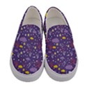 Pattern-cute-clouds-stars Women s Canvas Slip Ons View1