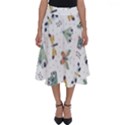 Seamless-pattern-with-moth-butterfly-dragonfly-white-backdrop Perfect Length Midi Skirt View1