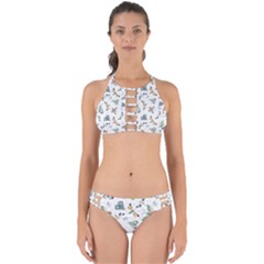 Seamless-pattern-with-moth-butterfly-dragonfly-white-backdrop Perfectly Cut Out Bikini Set by Jancukart