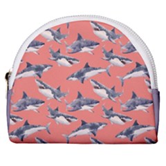Watercolor-sharks Horseshoe Style Canvas Pouch by walala