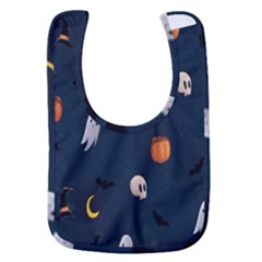 Halloween Ghost Pumpkin Bat Skull Baby Bib by artworkshop