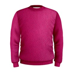 Pink Leather Leather Texture Skin Texture Men s Sweatshirt by artworkshop