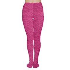 Pink Leather Leather Texture Skin Texture Tights by artworkshop