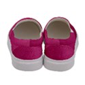 Pink Leather Leather Texture Skin Texture Women s Canvas Slip Ons View4