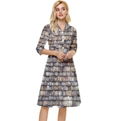 Wall Stone Wall Brick Wall Stoneworks Masonry Classy Knee Length Dress by artworkshop