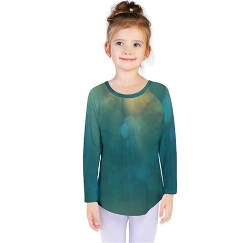 Background Green Kids  Long Sleeve Tee by nate14shop