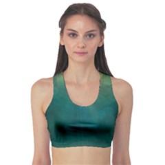 Background Green Sports Bra