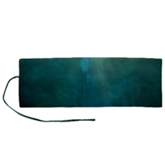 Background Green Roll Up Canvas Pencil Holder (m) by nate14shop