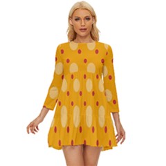 Circles-color-shape-surface-preview Long Sleeve Babydoll Dress by nate14shop