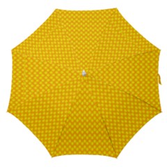 Polkadot Gold Straight Umbrellas by nate14shop