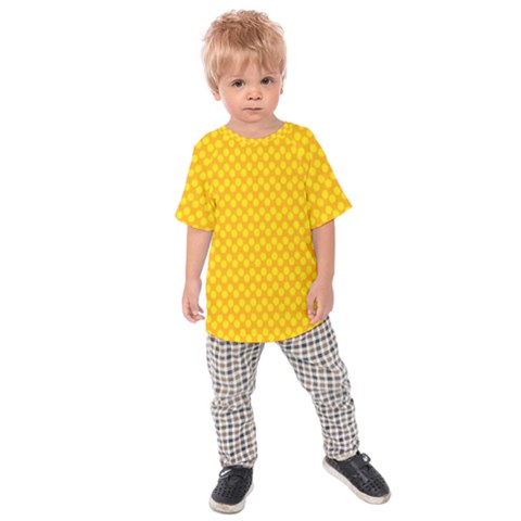 Polkadot Gold Kids  Raglan Tee by nate14shop