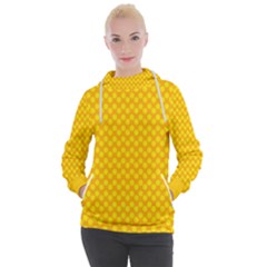 Polkadot Gold Women s Hooded Pullover by nate14shop