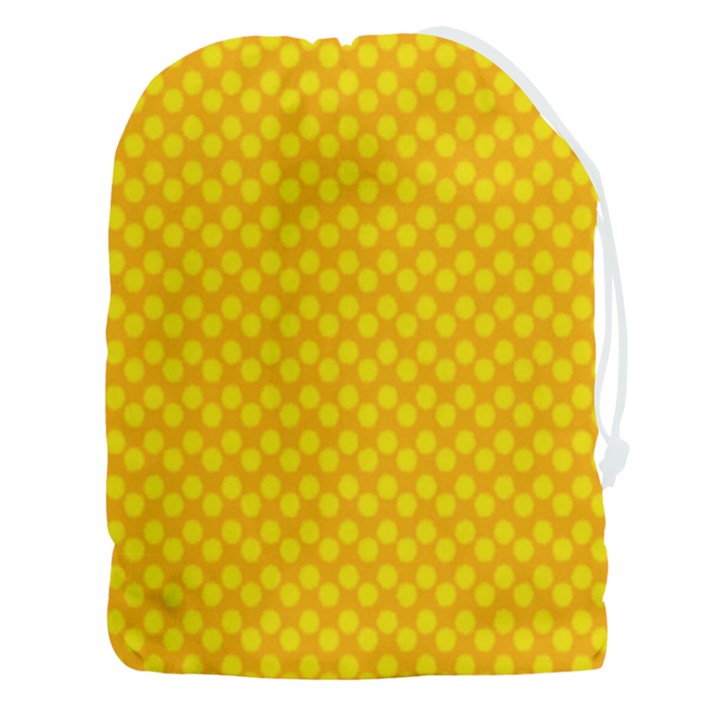 Polkadot Gold Drawstring Pouch (3XL)