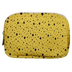 Polkadot Yellow Make Up Pouch (small) by nate14shop