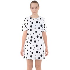 Motif-polkadot-001 Sixties Short Sleeve Mini Dress by nate14shop