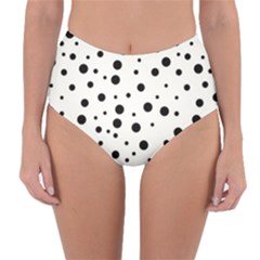 Motif-polkadot-001 Reversible High-waist Bikini Bottoms by nate14shop