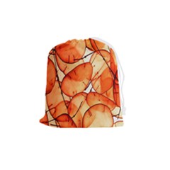 Orange Drawstring Pouch (medium) by nate14shop