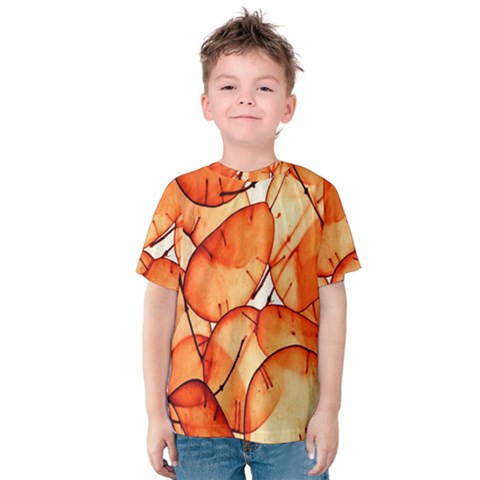 Orange Kids  Cotton Tee by nate14shop